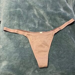 Victoria's Secret Pink Thong - Shimmery Brown